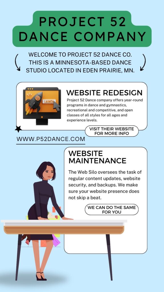 Agency Portfolio - Project 52 Dance Company Client Card